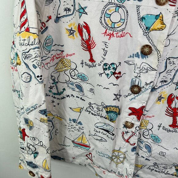 Graff Women's Button Up Beach Style Jacket Size XL - Picture 9 of 9